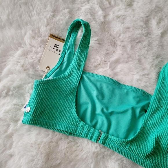 🐍BILLABONG BRAND NEW SUMMER HIGH SQUARE BIKINI TOP SIZE XL/14 - Picture 4 of 6